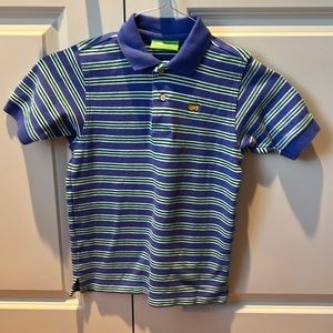 Masters Collection blue and green stripe boys 6x-7 polo